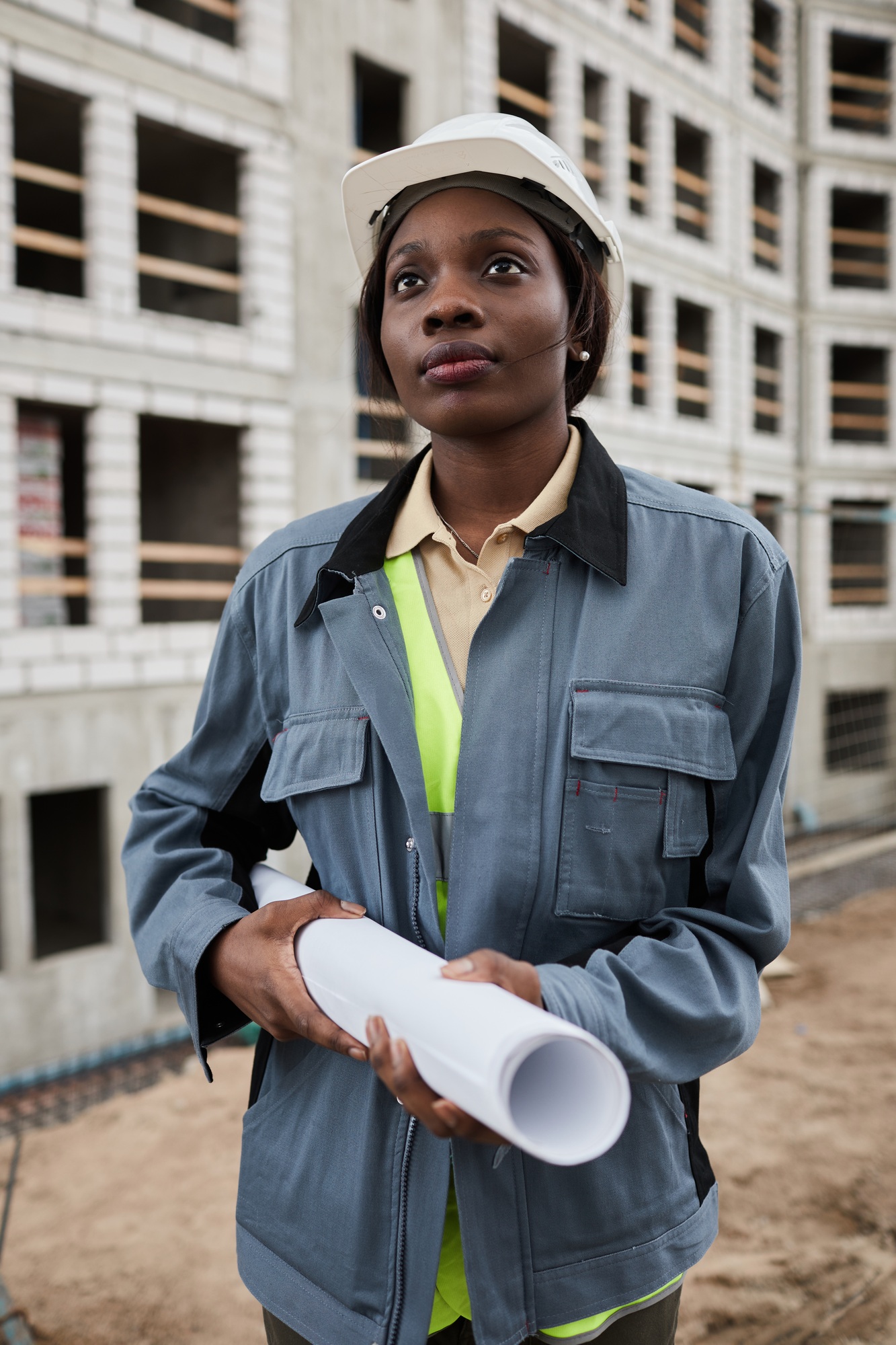 Portrait of Female Engineer on Site